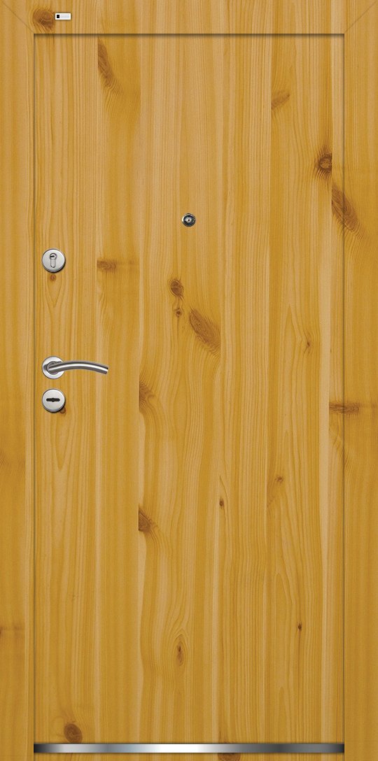 Nívó biztonsági ajtó Standard Fóliázott szín - Csomós fenyő *