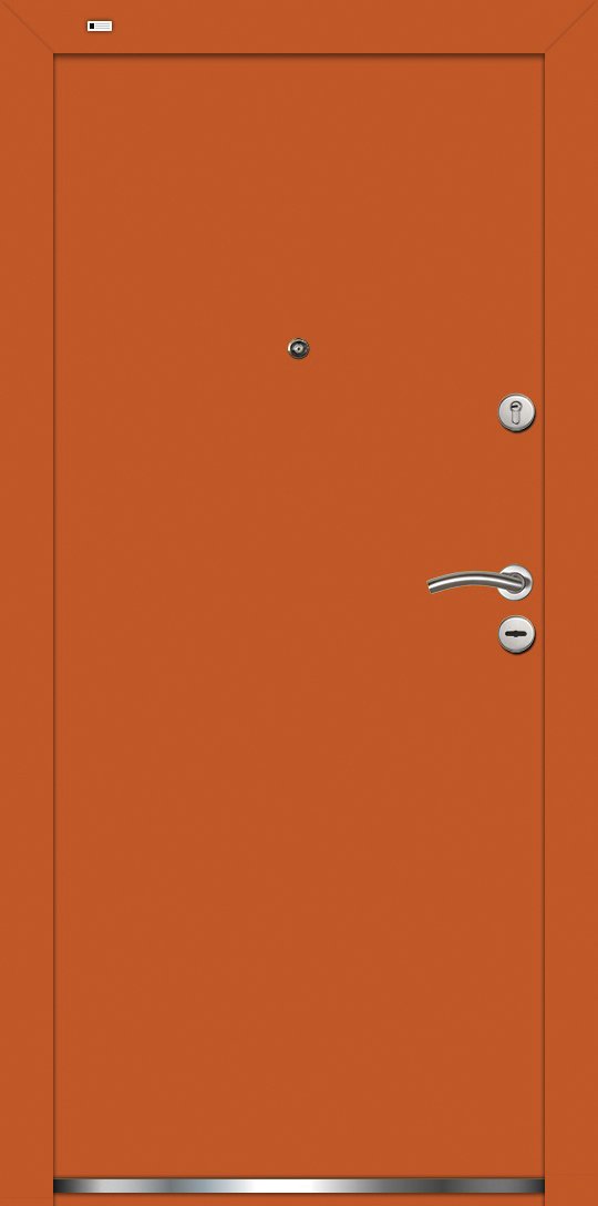 Nívó biztonsági ajtó Standard Festett szín - Narancsbarna